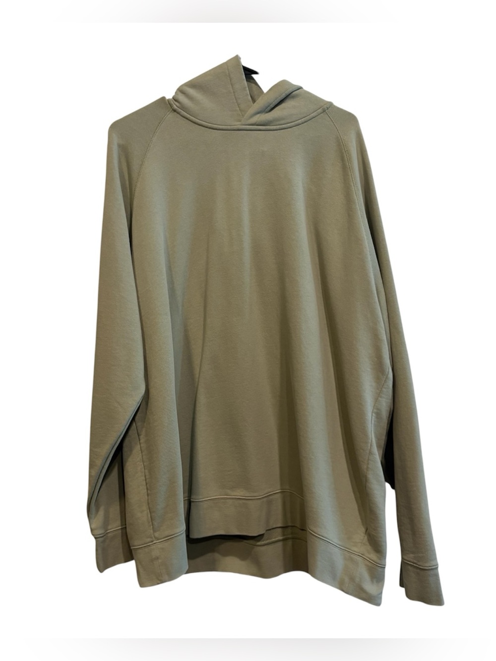 Vince Men's Optic Green Cotton Terry Knit Raglan Pullover Classic Hoodie XXL